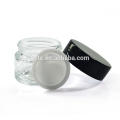 wholesale transparent and amber 1 oz glass jar